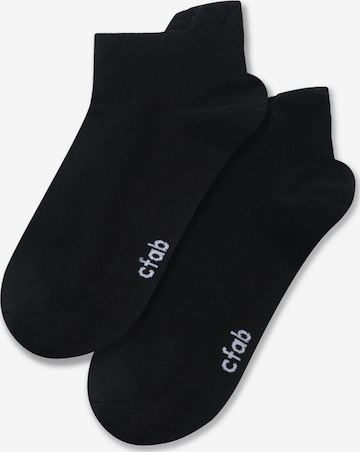 cfab (formerly creamy fabrics) Socks '4er-Pack Sneaker Socken' in Black: front