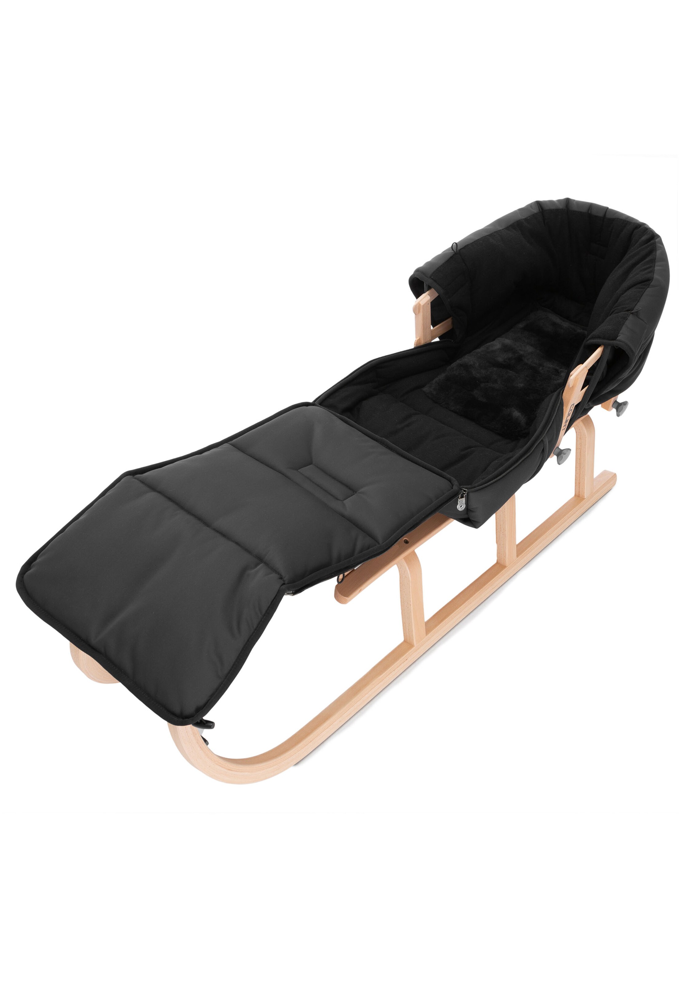 Werner Christ Baby Schlittenfußsack 'ZERMATT' in Schwarz