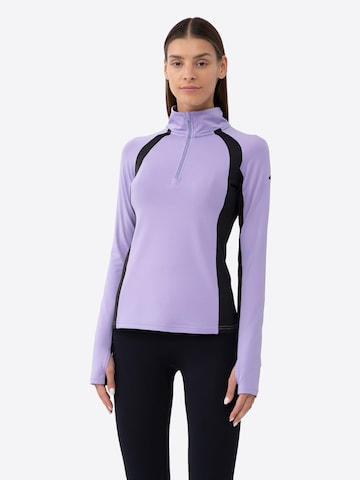 purpurinė 4F Sportiniai apatiniai marškinėliai: priekis