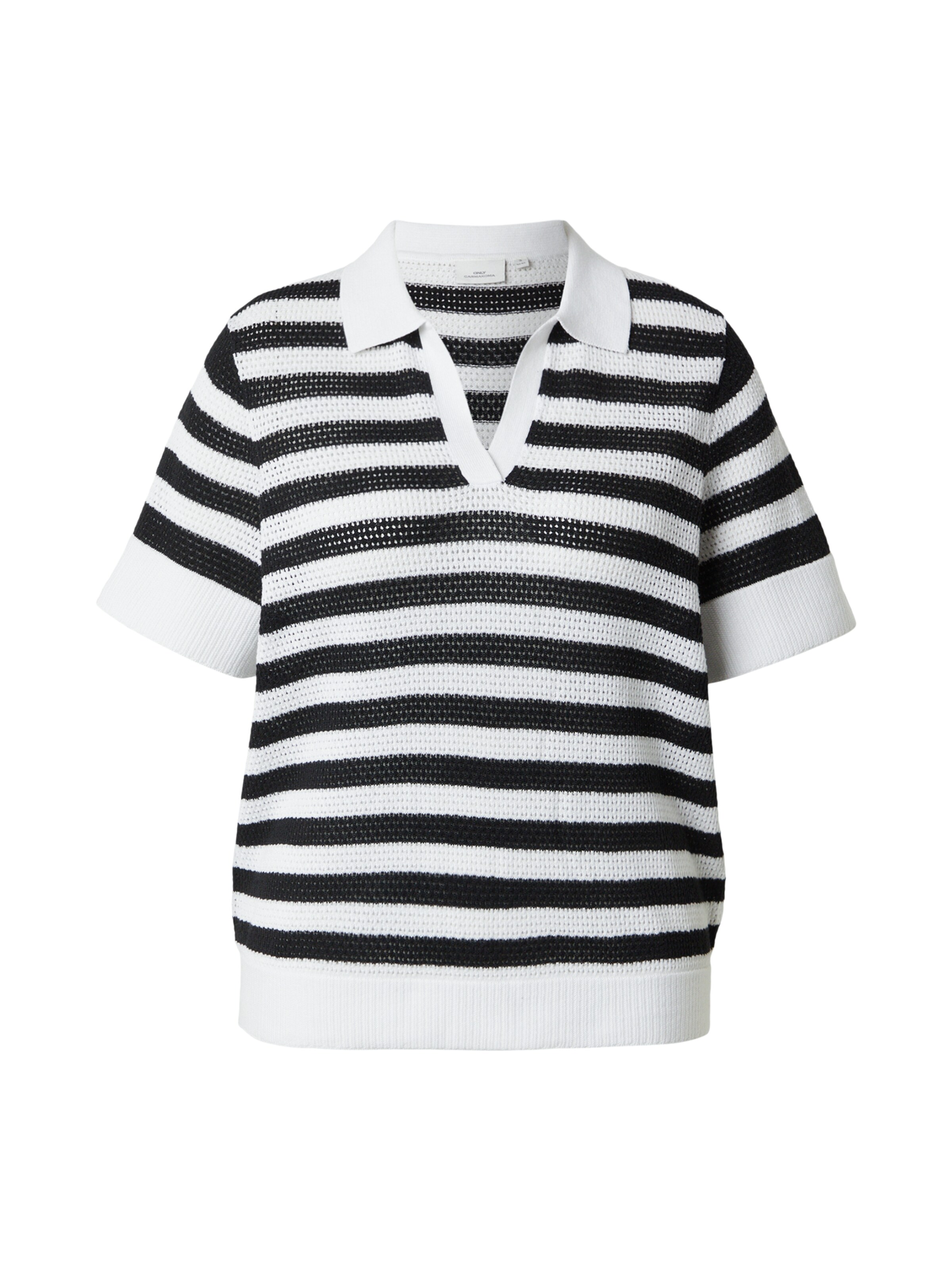 ONLY Carmakoma Πουλόβερ 'CARDIANA' σε λευκό: μπροστά