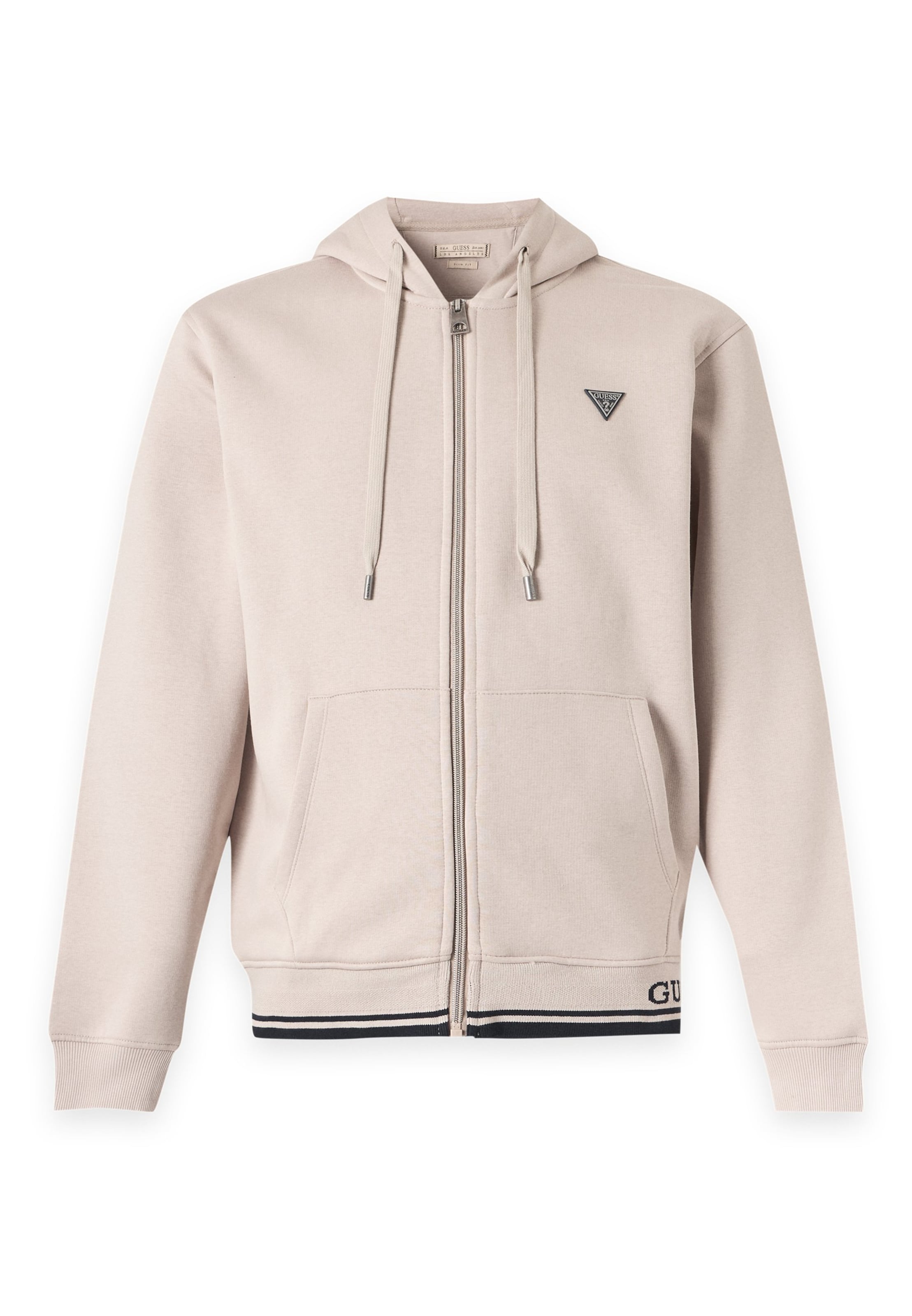 GUESS Sweatjacke in Beige: Vorderseite