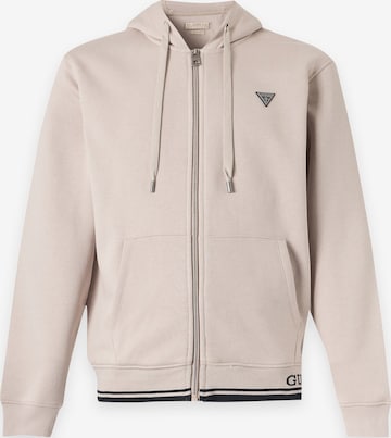 GUESS Sweatjacke in Beige: Vorderseite