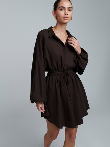St MRLO Shirt dress 'SHAUNA' in Brown