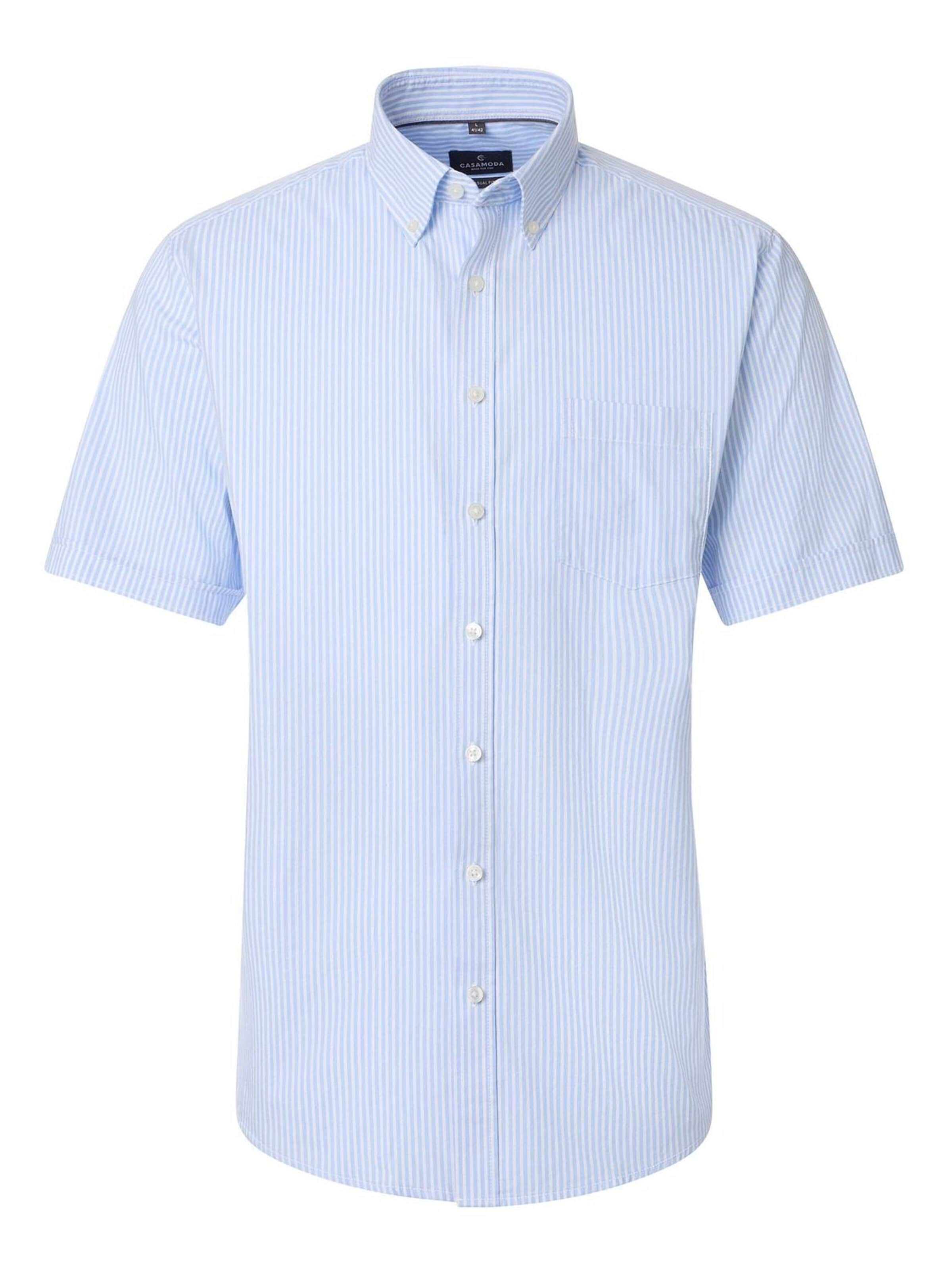 CASA MODA Regular fit Button Up Shirt in Blue: front
