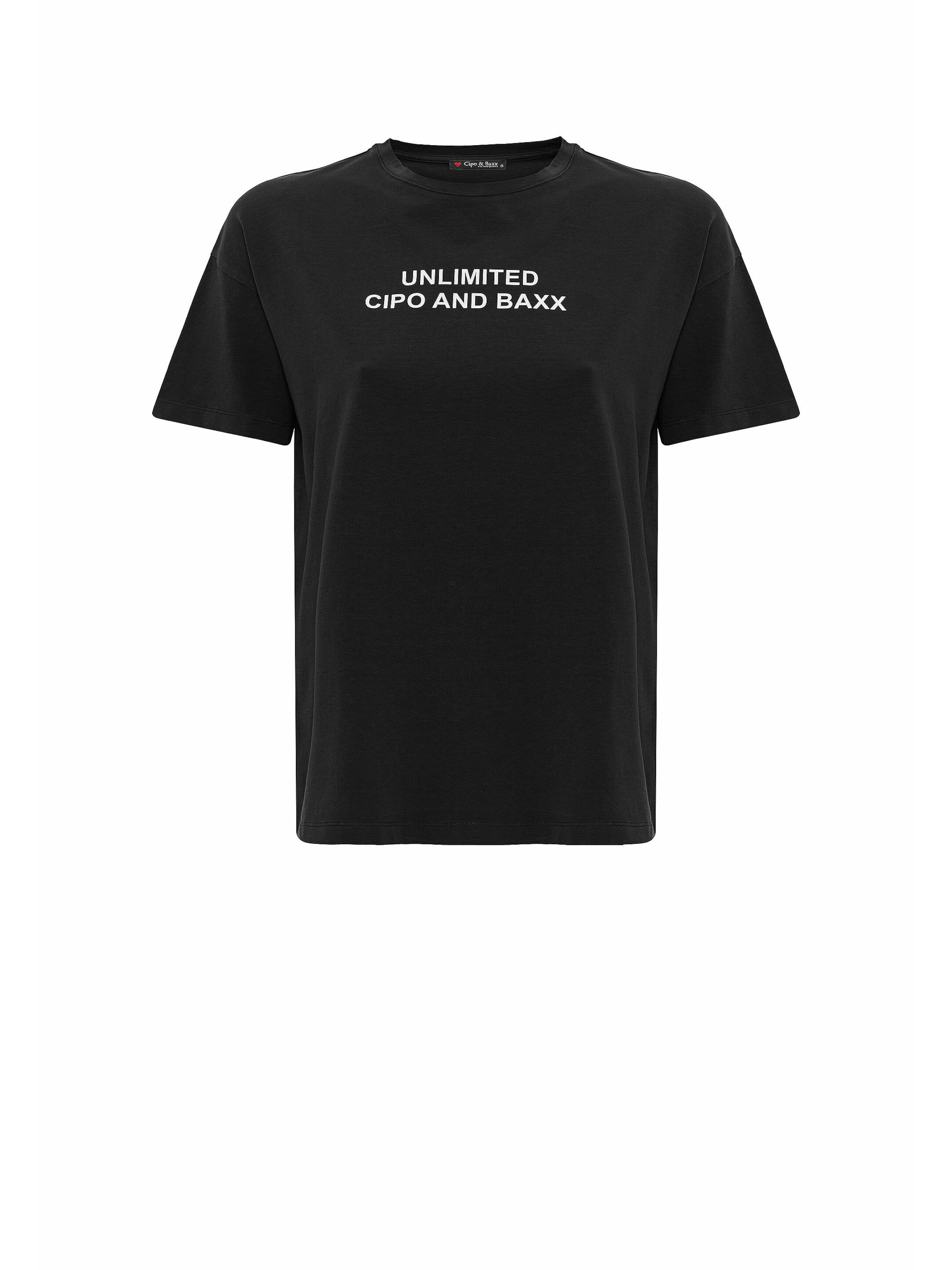 T-shirt 'WT390' CIPO & BAXX en noir : devant