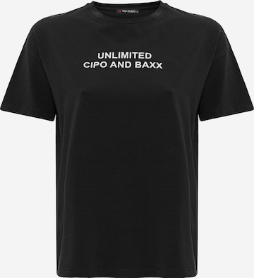 T-shirt 'WT390' CIPO & BAXX en noir : devant