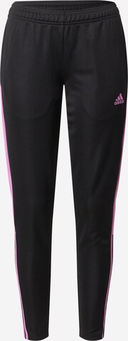 Tapered Pantaloni sportivi 'Tiro Essential' di ADIDAS SPORTSWEAR in nero: frontale