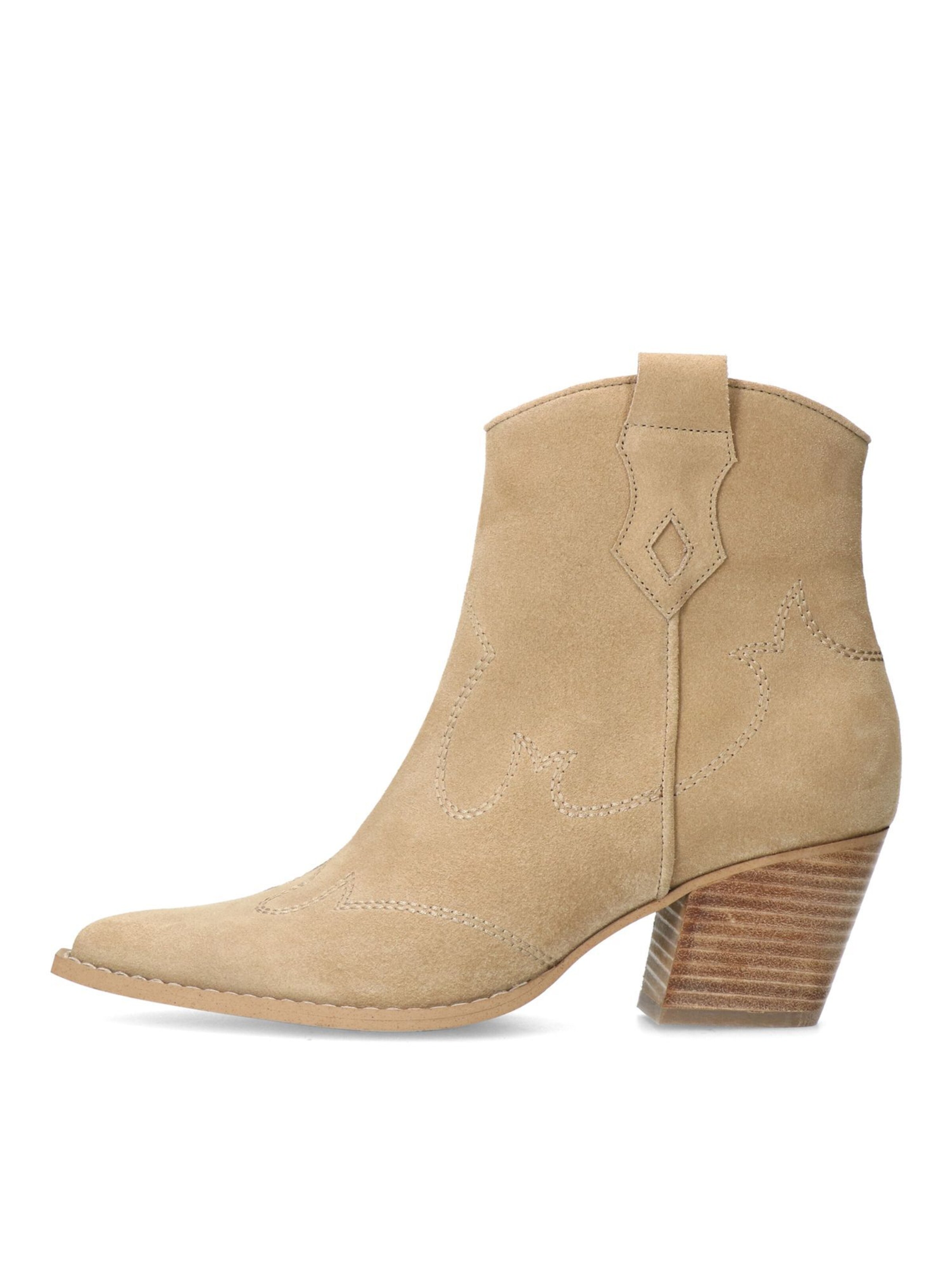 Bottes de cowboy 'Niedrige' MANFIELD en beige