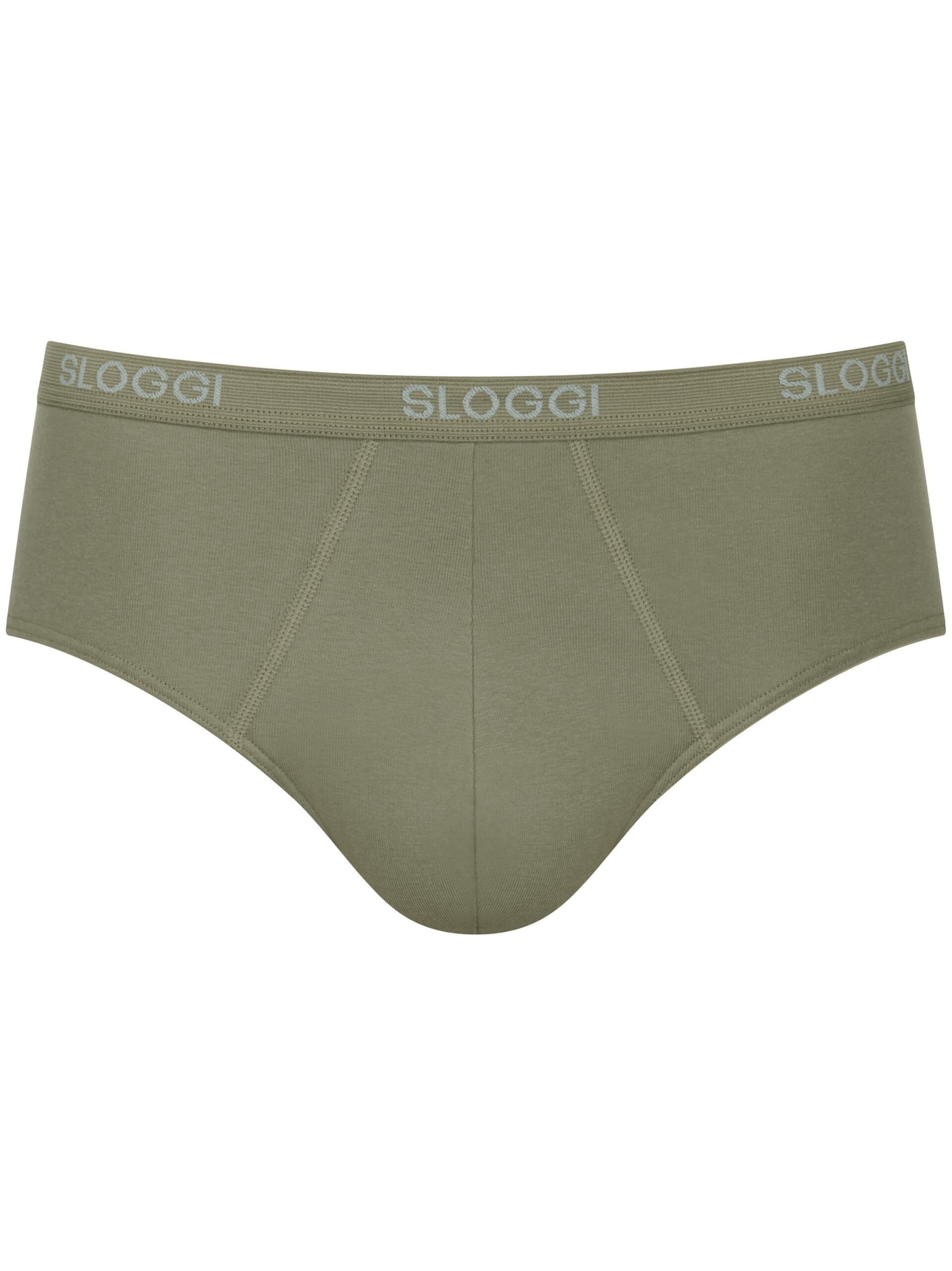 SLOGGI Slip 'Basic Midi' in Groen: voorkant