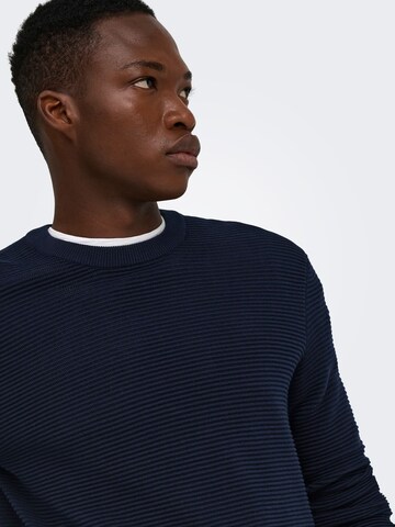 Only & Sons Pullover 'ONSRon' i blå