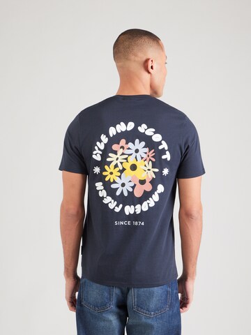 Lyle & Scott T-shirt 'Nature' i blå: framsida