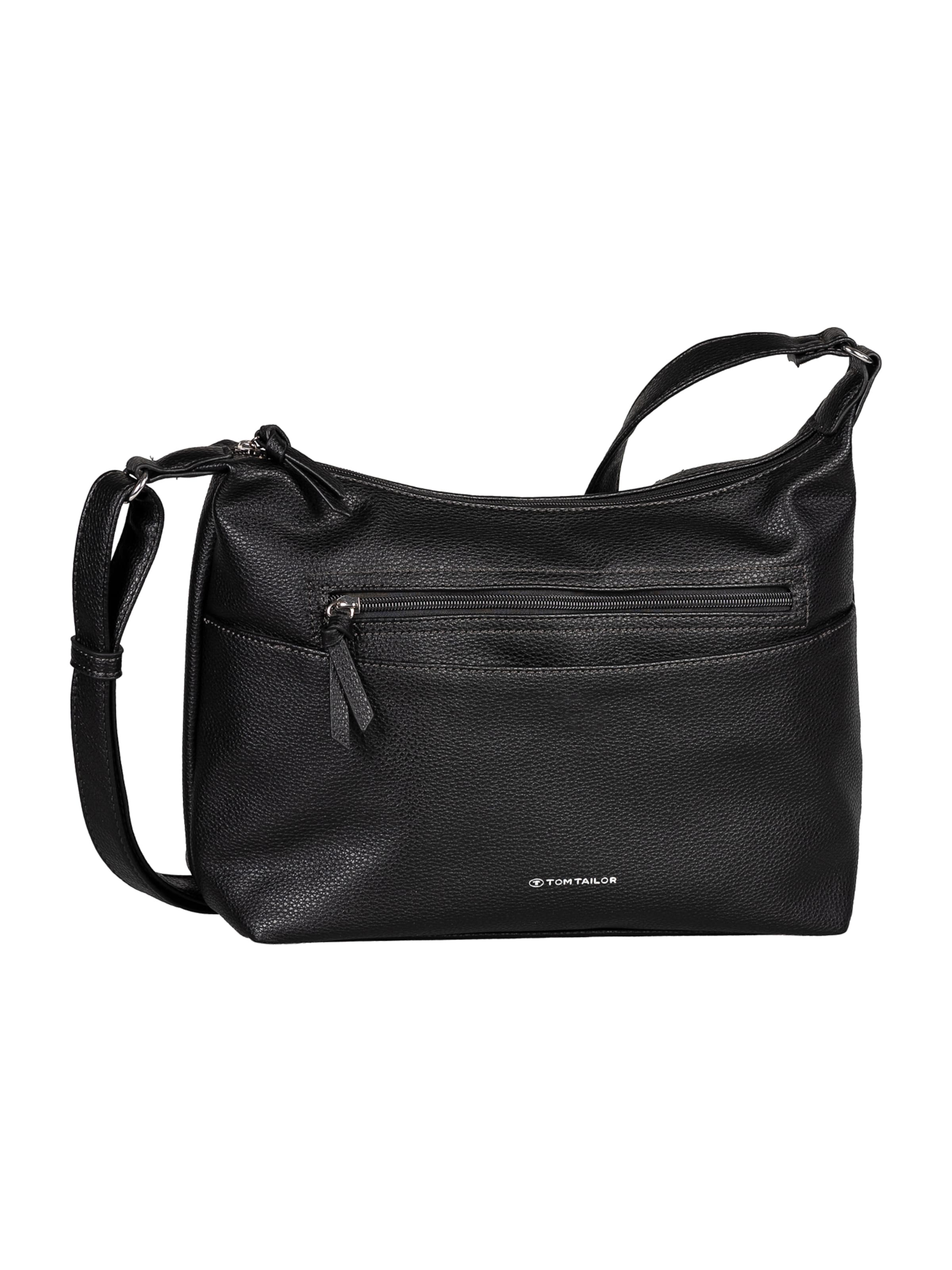 TOM TAILOR - Bolso de hombro 'Wina' en negro: frente