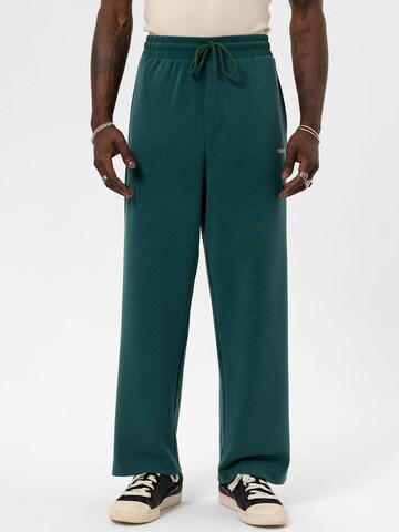 Loosefit Pantaloni 'Japanese Anemone' di VAMOS CLO in verde: frontale