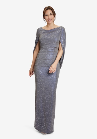 Vera Mont Evening Dress in Silver: front