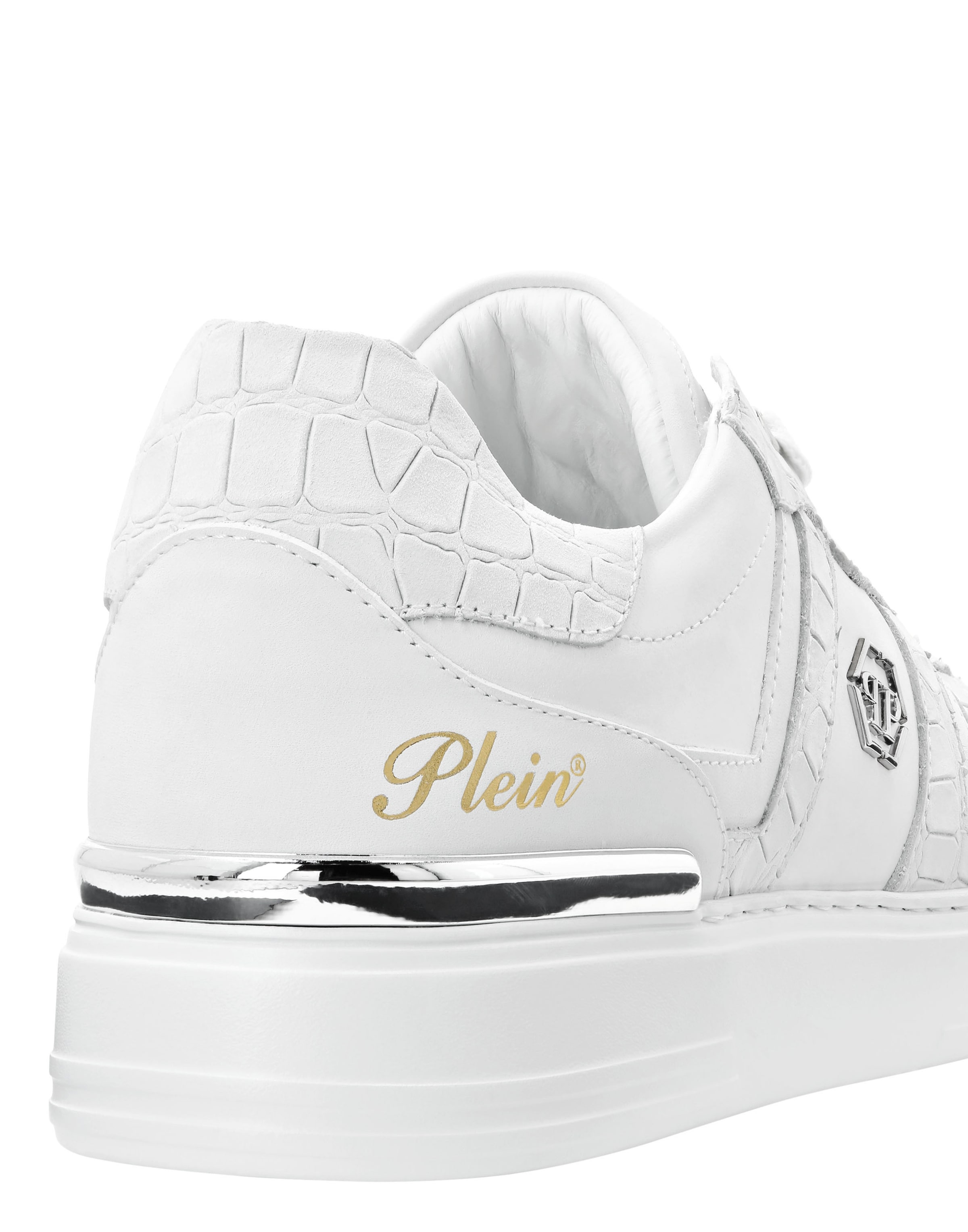 Philipp Plein - Sapatilhas baixas 'Cocco' em branco
