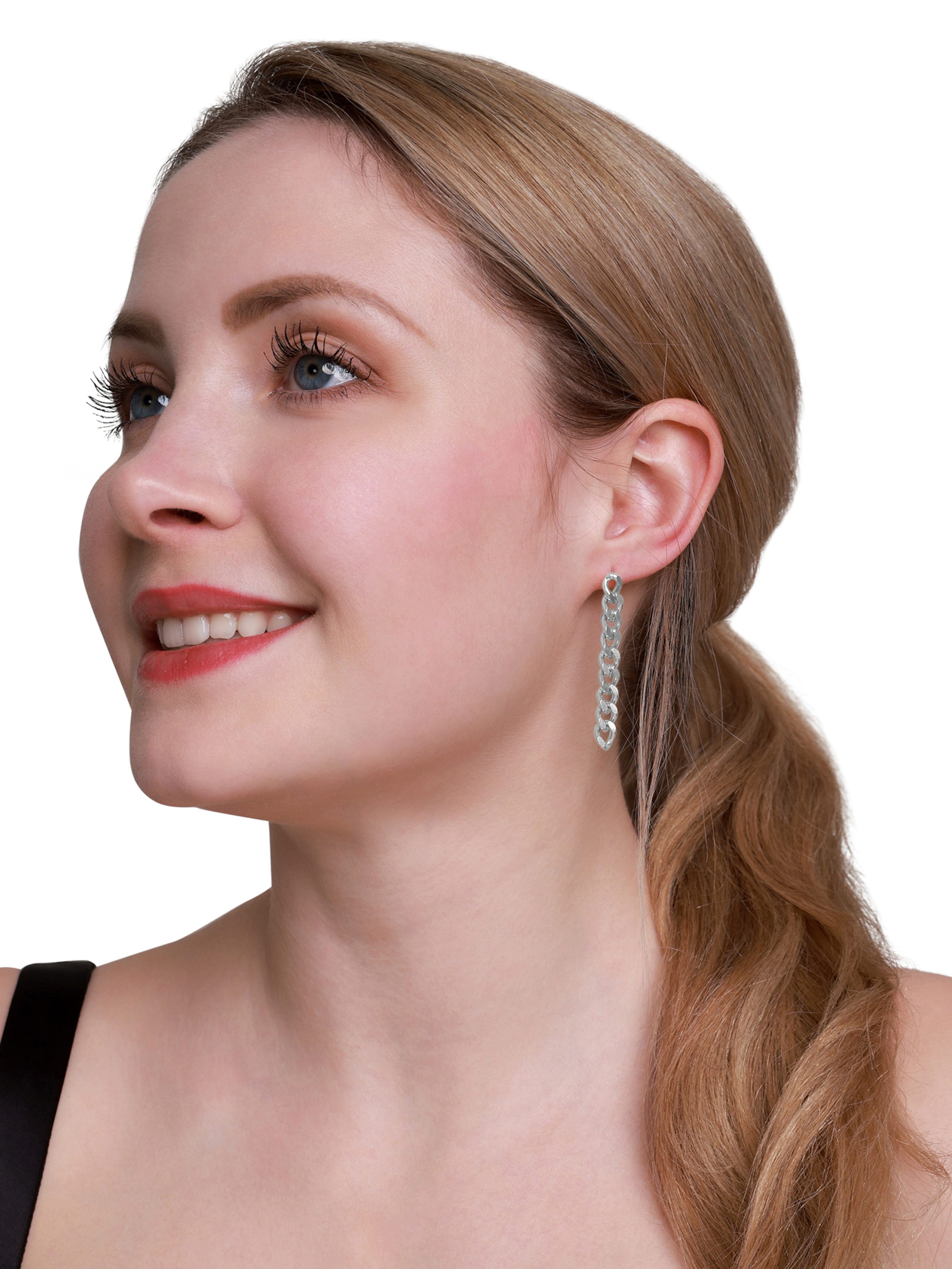 Heideman Ohrringe 'Belly' in Silber: Vorderseite