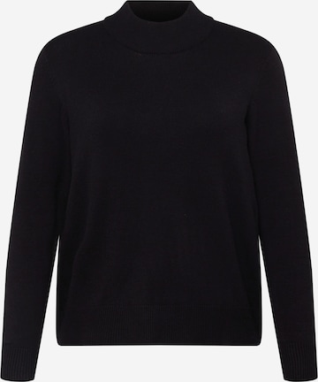 Pull-over 'Viril' EVOKED en noir : devant