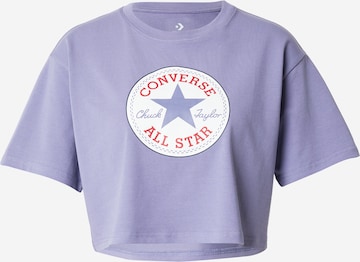Tricou de la CONVERSE pe mov: față