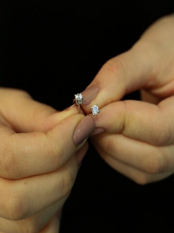EinStein Diamant Ohrringe‌‌‌‌‌‌‌‌‌ in Silber