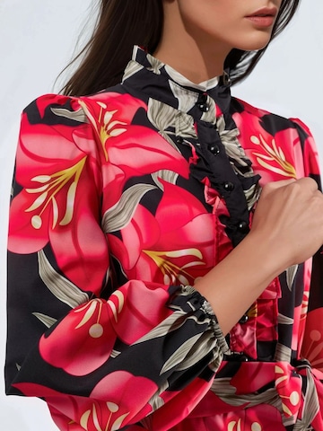 MSN Collection Obleka 'Maxi' | rdeča barva