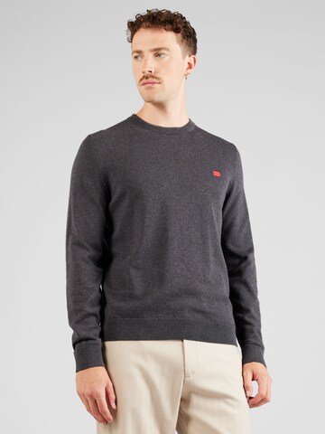 HUGO Pullover 'San Cassius' in Grau: Vorderseite