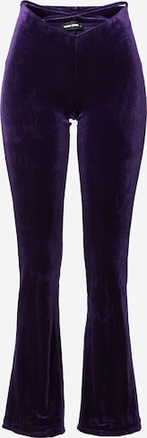 Tally Weijl Flared Trousers in Purple: front