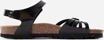 Bayton Strap sandal 'Eos' in Black