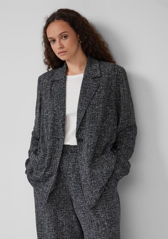 Blazer QS en noir : devant