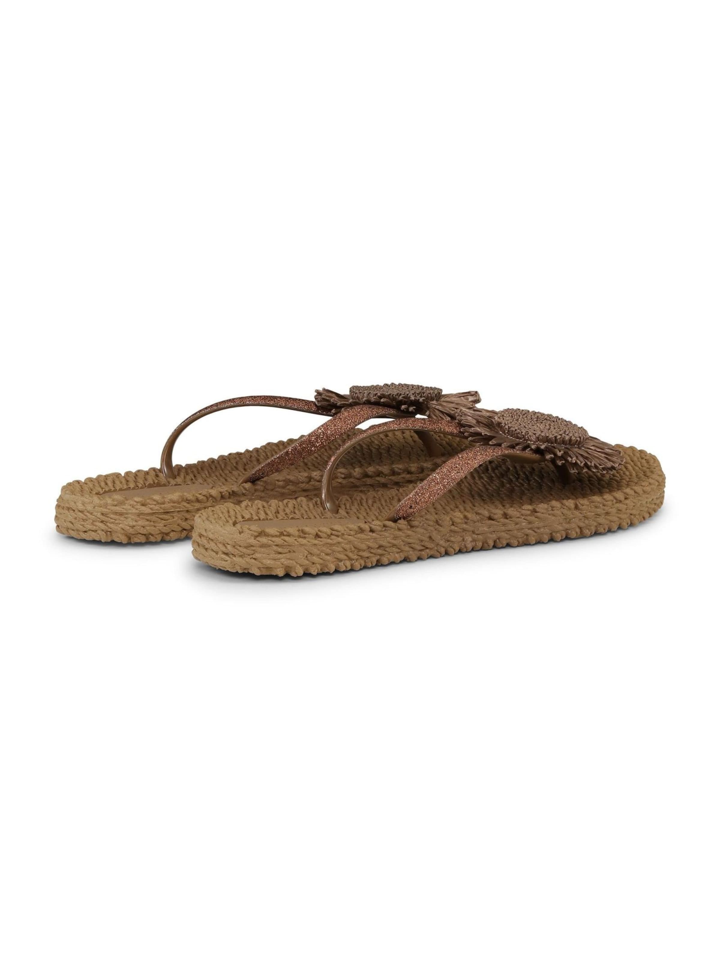 ILSE JACOBSEN T-bar sandals 'Cheerful 16' in Brown