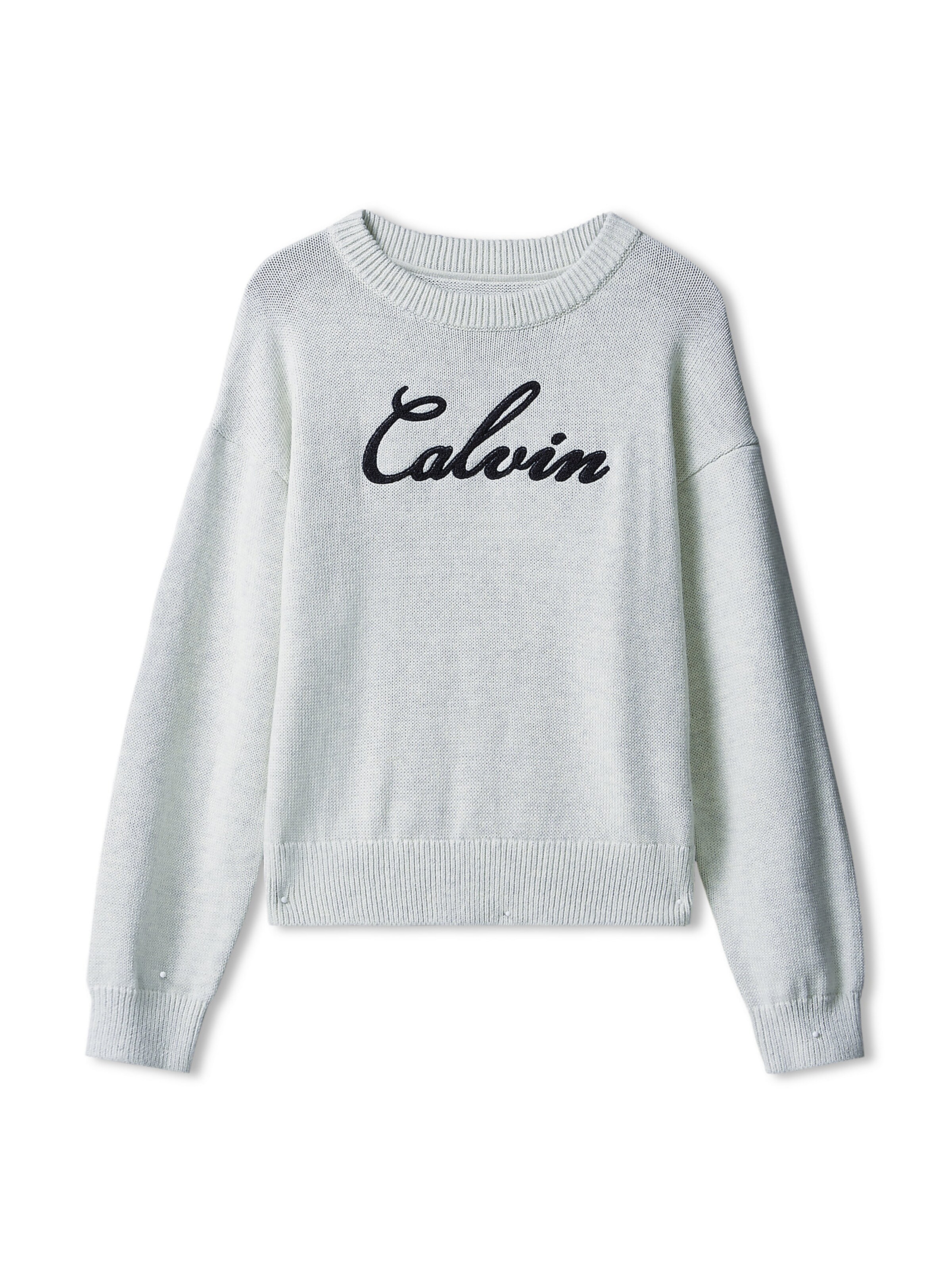 Calvin Klein Jeans Pullover in Grau: Vorderseite