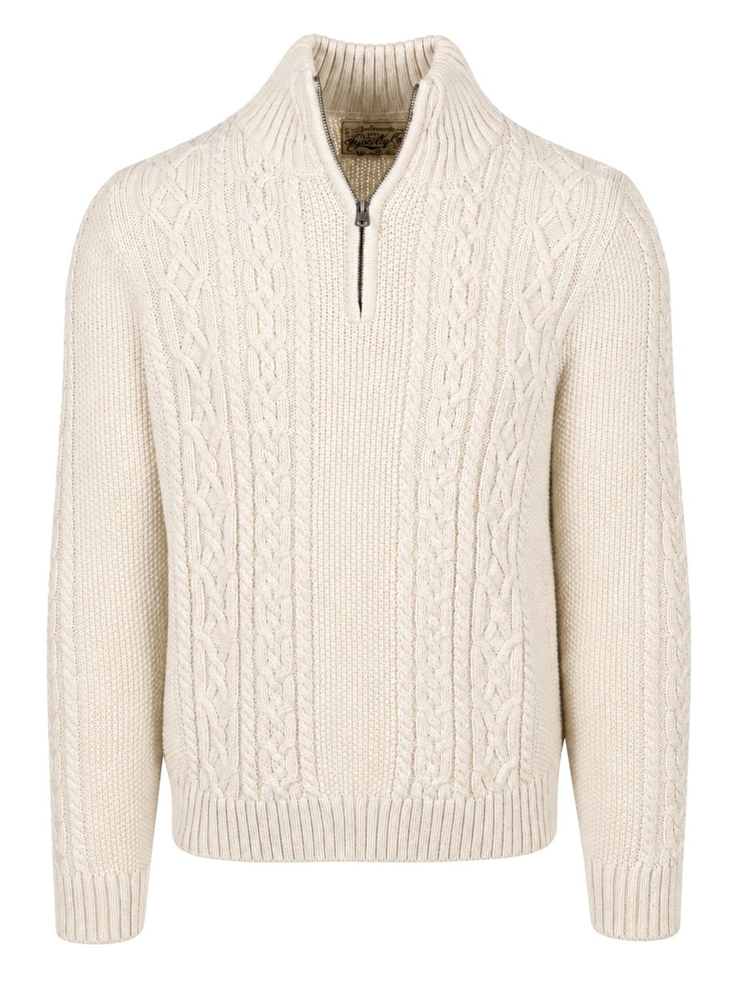Pull-over 'Jacob Cable' Superdry & Co en blanc : devant