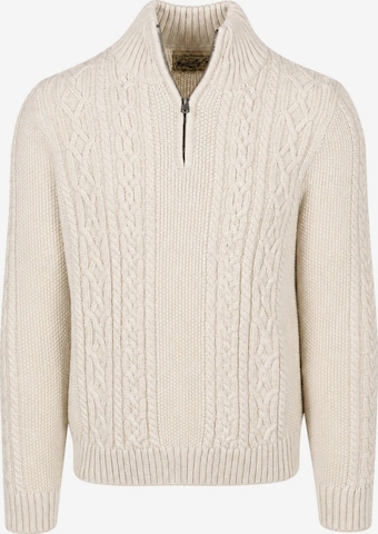 Pull-over 'Jacob Cable' Superdry & Co en blanc : devant