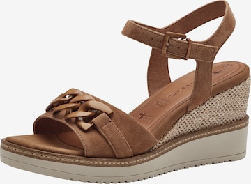 TAMARIS Sandals in Brown: front