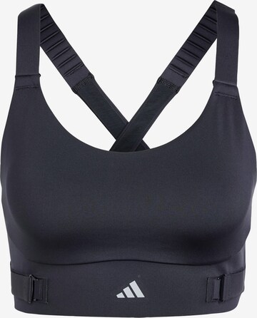 Bustino Reggiseno sportivo 'FastImpact Luxe' di ADIDAS PERFORMANCE in nero: frontale