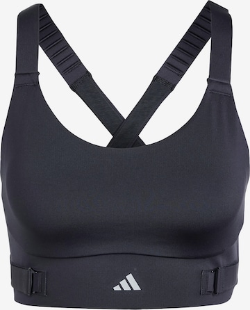 ADIDAS PERFORMANCE Bustier Sports-BH 'FastImpact Luxe' i sort: forside