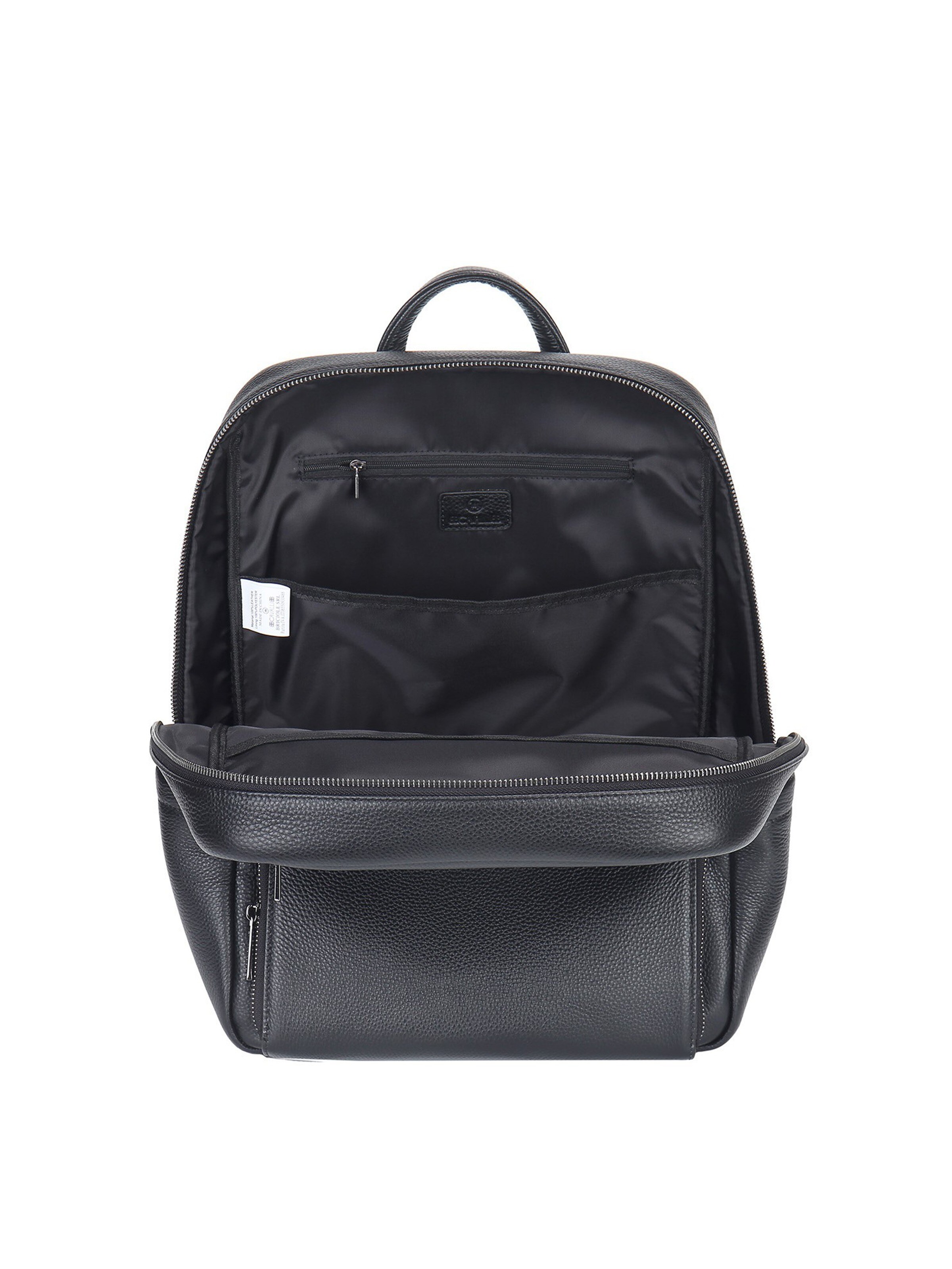 Zaino 'Zaino B Cavalli Vera Pelle - Chiusura Zip Tasche Multiple 42x30x13cm' di B. Cavalli in nero
