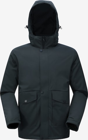 YOUTHUP Winter Jacket 'Kuschel' in Grey: front