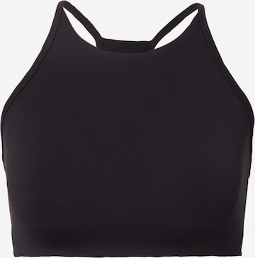 Girlfriend Collective Sports Bra 'LUXE' in Black: front