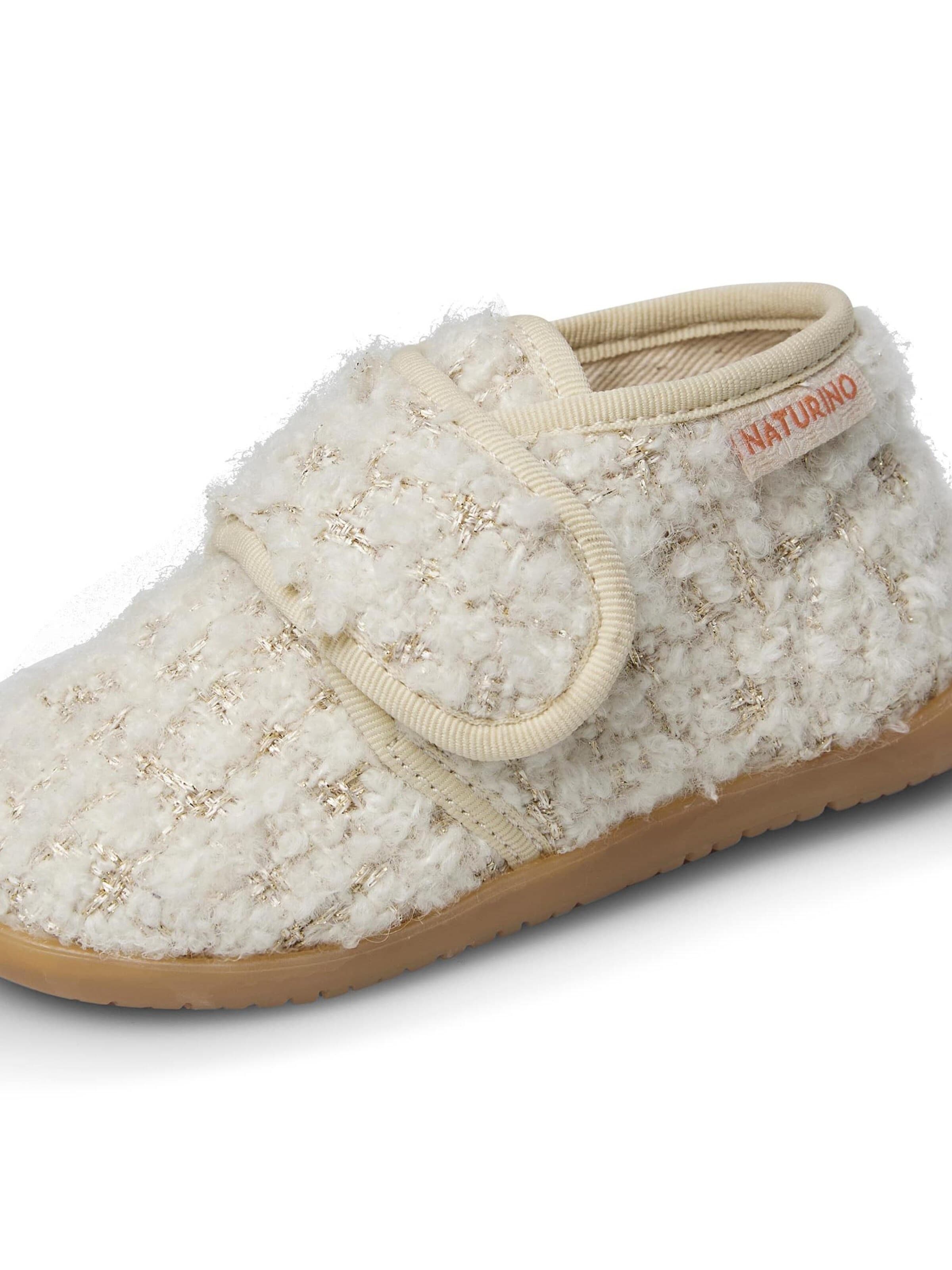 NATURINO Huisschoenen 'HOME' in Wit