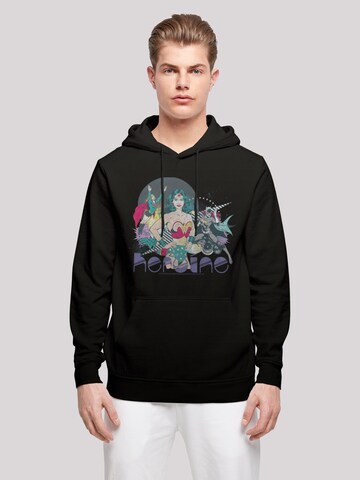 Sweat-shirt 'DC Comics Justice League  Heroine' F4NT4STIC en noir : devant