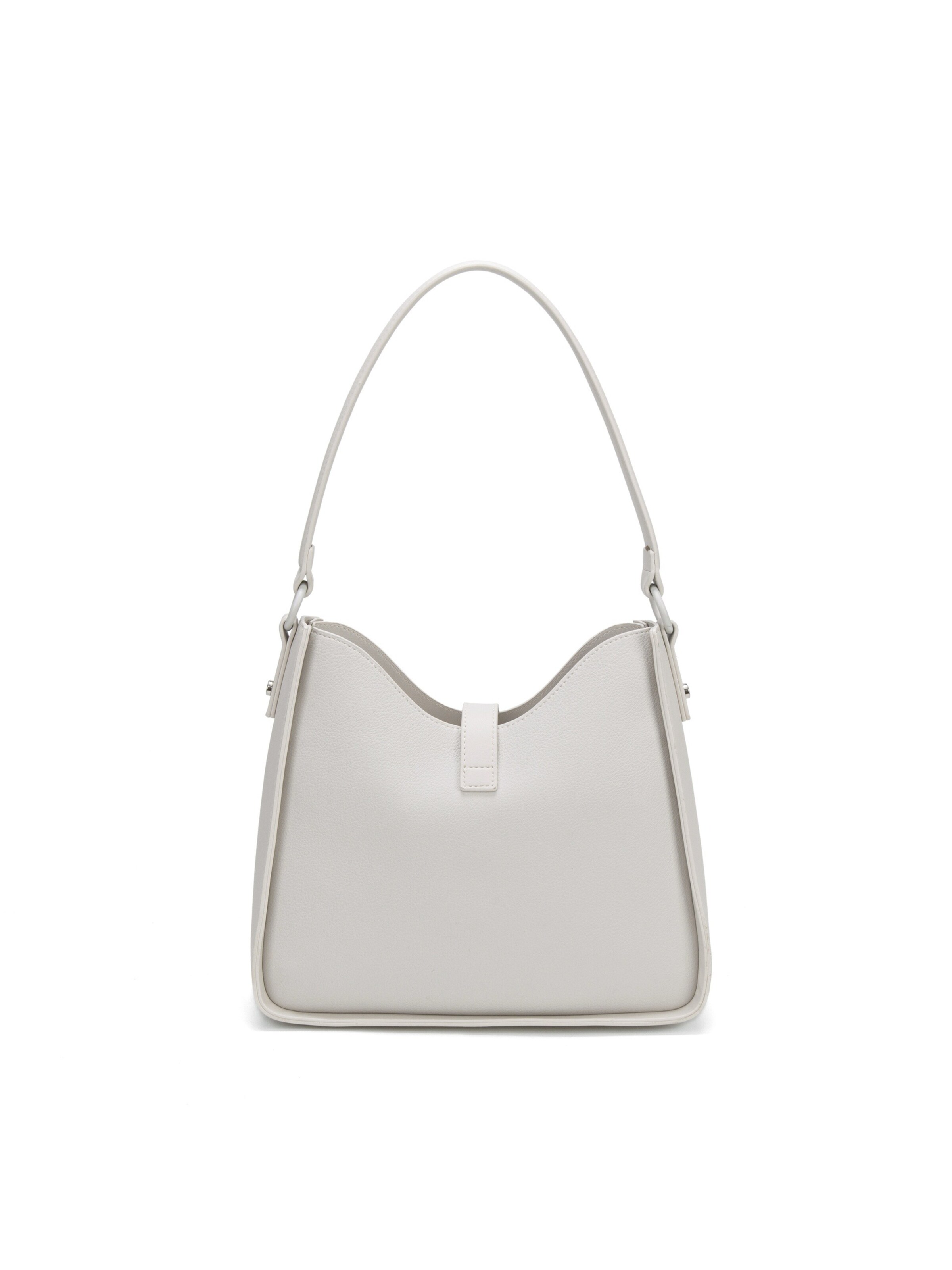 Borsa a spalla 'Borsa a Spalla David Jones Ecopelle con Chiusura Bottone e Zip' di David Jones in beige