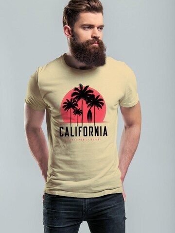 Neverless Shirt 'California' in Beige