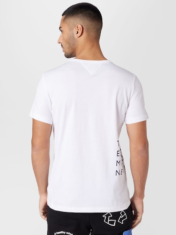 T-Shirt 'OFF PLACEMENT' TOMMY HILFIGER en blanc