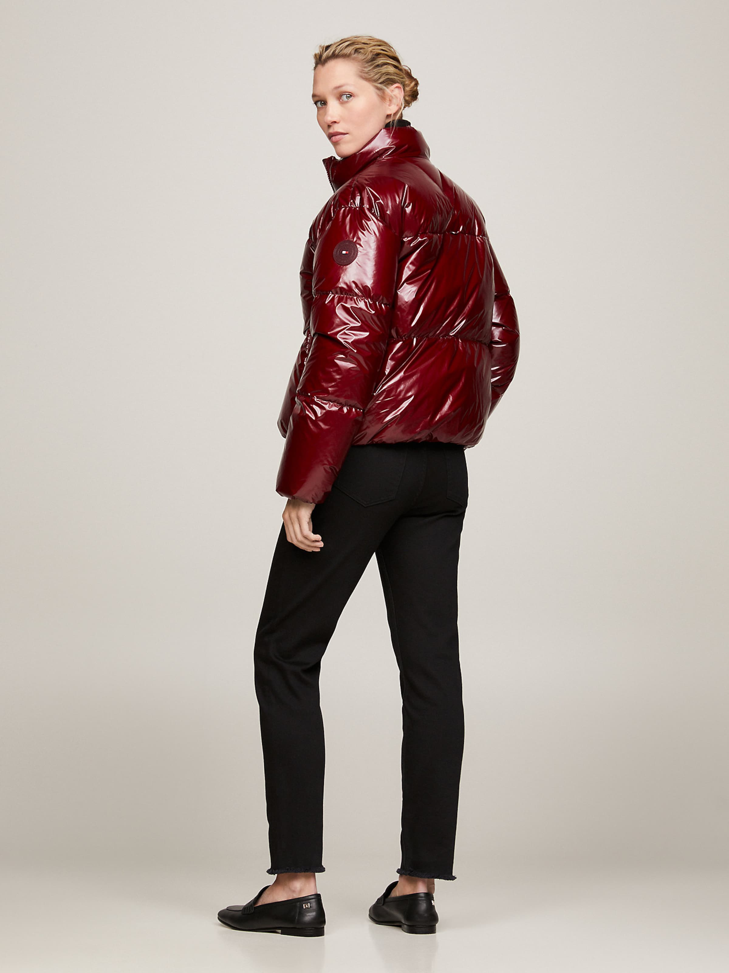 Tommy hilfiger shop red jacket women's