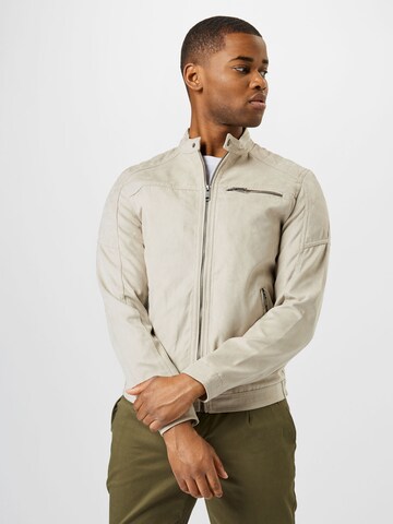 JACK & JONES Regular fit Övergångsjacka 'Rocky' i beige: framsida