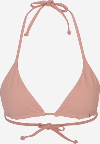 ReBirth Studios x Bionda Triangle Bikini Top in Pink: front