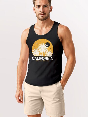 Neverless Shirt 'California' in Black: front