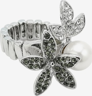 COLLEZIONE ALESSANDRO Ring 'Blütenzauber' in Grey: front