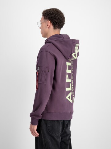 Giacca di felpa di ALPHA INDUSTRIES in lilla
