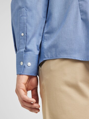 Bruun & Stengade Regular fit Button Up Shirt 'Gronkowski' in Blue